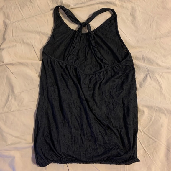 Black Button Racerback Tank - Picture 2 of 3